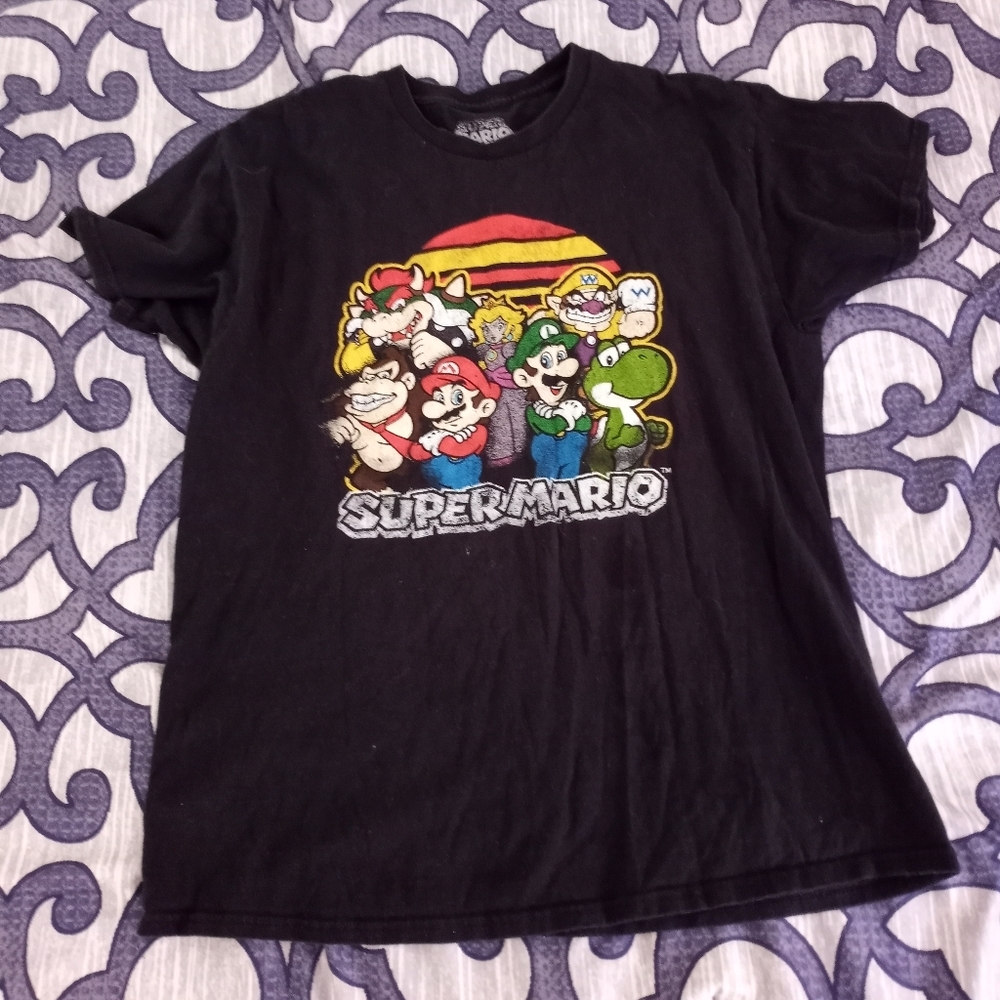 Vintage SUPER MARIO mens Tshirt